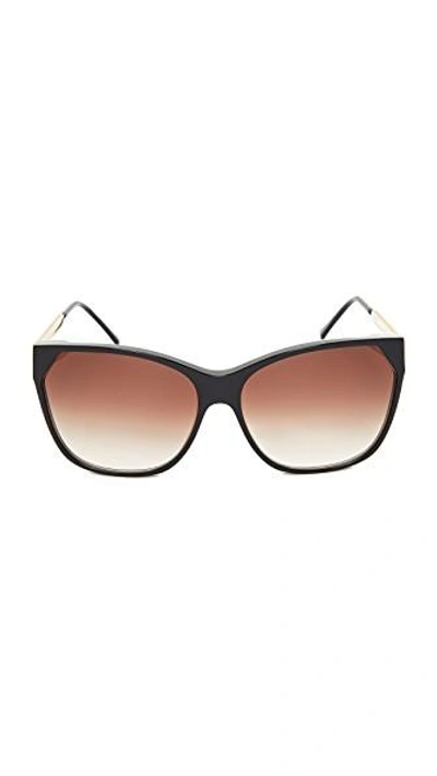 Shop Thierry Lasry Jeopardy Sunglasses In Black/grey