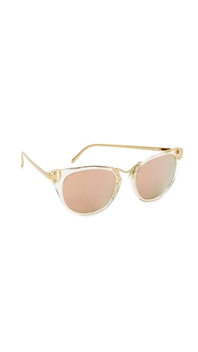 Thierry Lasry Hinky 24k Mirrored Sunglasses In Clear/gold