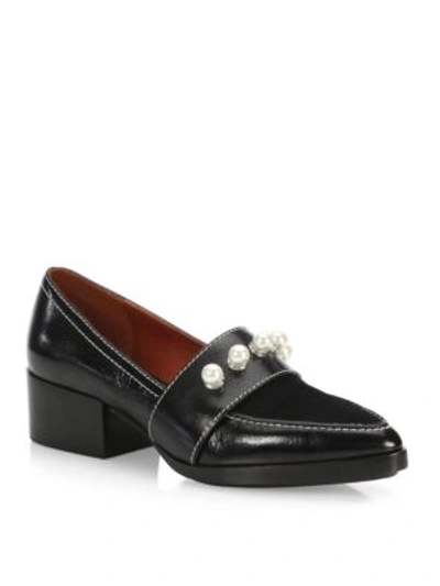 3.1 Phillip Lim Quinn Leather Loafers In Black