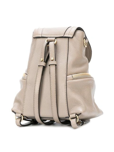Shop See By Chloé Polly Mini Backpack - Farfetch In Grey