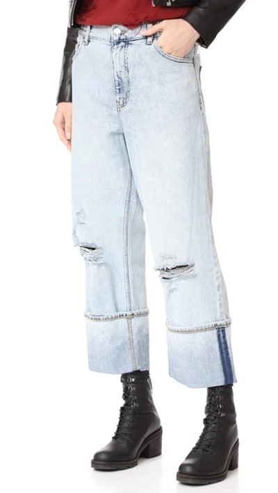 Cheap Monday Unisport Jeans In Drain Blue