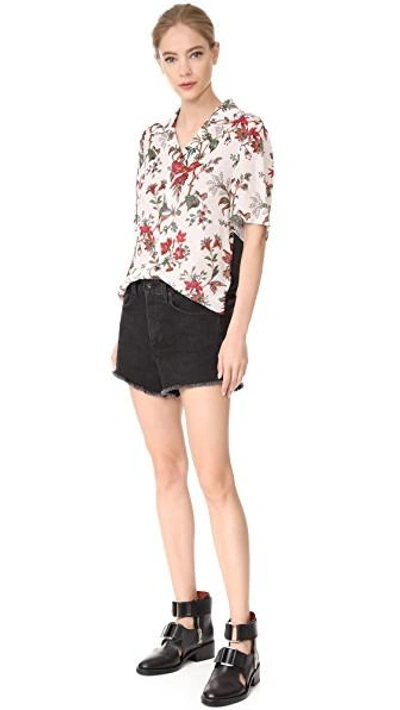 Shop Mcq By Alexander Mcqueen Mcq - Alexander Mcqueen Short Sleeve Billy Top In Parchment