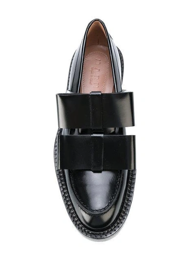 Shop Marni Double Bow Loafers - Black