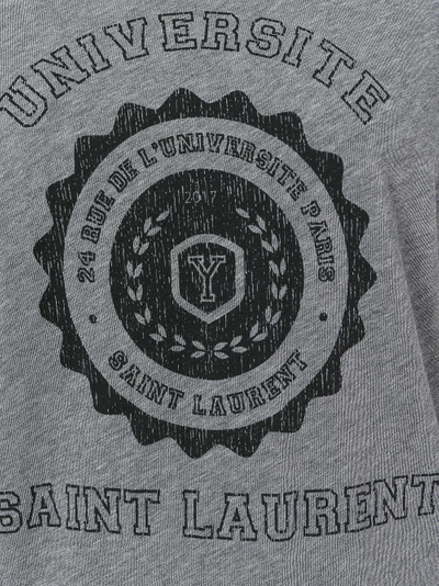 Shop Saint Laurent Universite  Logo T-shirt