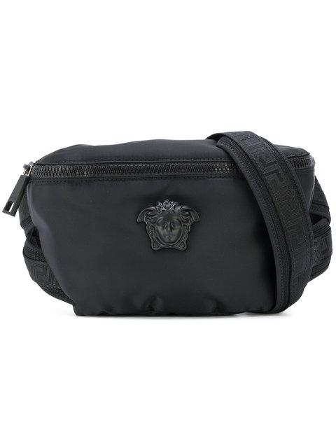 Versace Black Nylon Medusa Waist Bag 