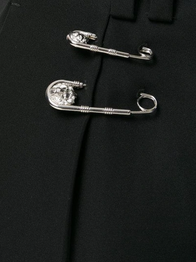 Shop Versus Safety Pin Detail Trousers - Black