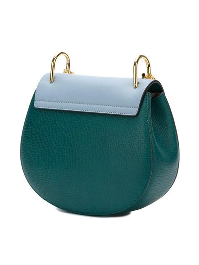 Shop Chloé Faye Contrast Satchel - Green