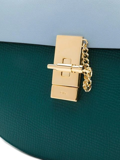 Chloé Green & Blue Mini Drew Bag