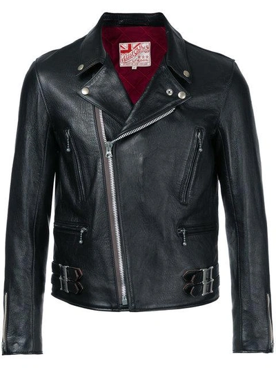 Shop Addict Clothes Japan Vintage Style Biker Jacket In Black