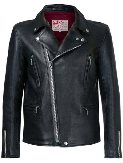 Shop Addict Clothes Japan Vintage Style Biker Jacket In Black