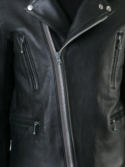 Shop Addict Clothes Japan Vintage Style Biker Jacket In Black