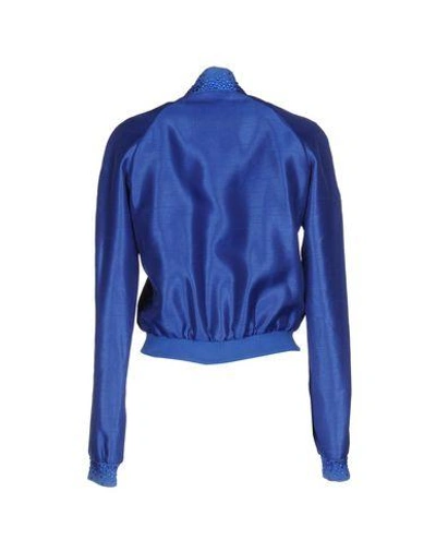 Shop Philipp Plein Bomber In Bright Blue