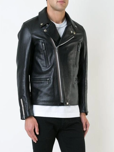 Shop Addict Clothes Japan Vintage Style Biker Jacket In Black