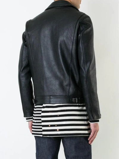 Shop Addict Clothes Japan Vintage Style Biker Jacket In Black