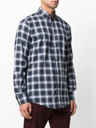 Shop Dsquared2 Checked Shirt In Blue