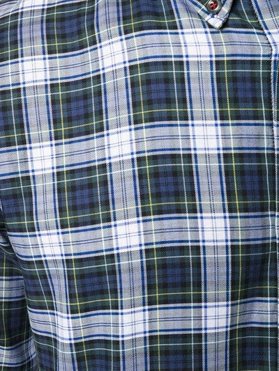 Shop Dsquared2 Checked Shirt In Blue
