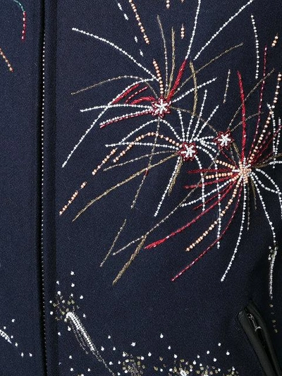 Shop Valentino Firework Bomber Jacket - Black