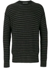 MCQ BY ALEXANDER MCQUEEN stripped knitted jumper,452389RIN1312144732