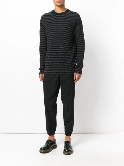 Shop Mcq By Alexander Mcqueen Stripped Knitted Jumper