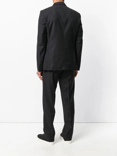 Shop Givenchy Tonal Check Two Piece Suit In Black