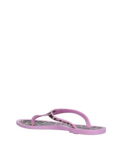 Shop Roberto Cavalli Flip Flops In Pink