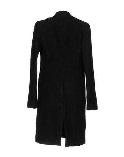 Shop Isabel Benenato Coats In Black