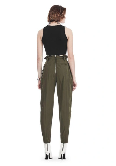 Shop Alexander Wang High Waisted Army Pants With Ballchain