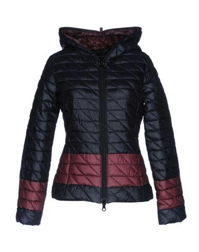 Shop Duvetica Down Jacket In Dark Blue