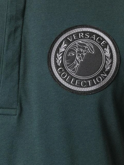 Shop Versace Medusa Patch Polo Shirt