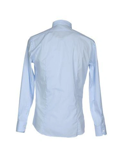 Shop Roberto Cavalli Solid Color Shirt In Sky Blue