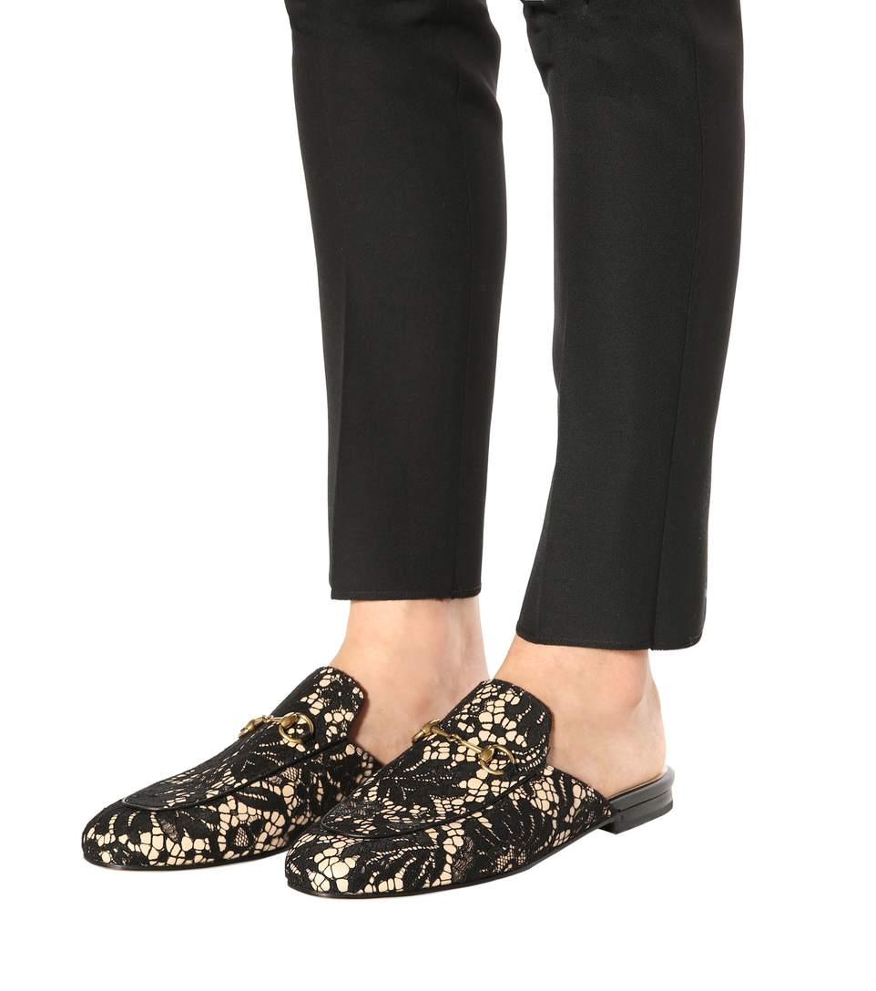 princetown lace slipper