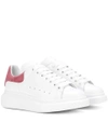 Alexander Mcqueen Leather Lace-up Platform Sneaker In White