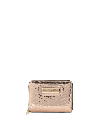 Moschino Love  Wallet In Copper