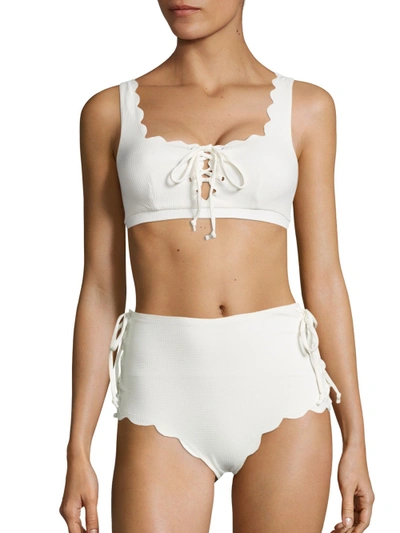Marysia Palm Springs Tie Top In Coconut
