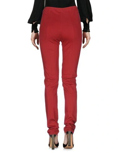 Shop M Missoni Casual Pants In Brick Red