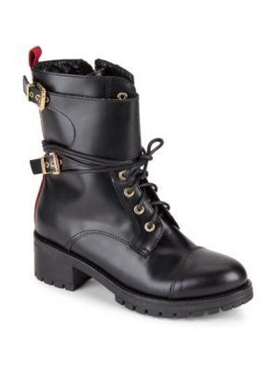 Chiara Ferragni Lace-up Combat Boots In Black