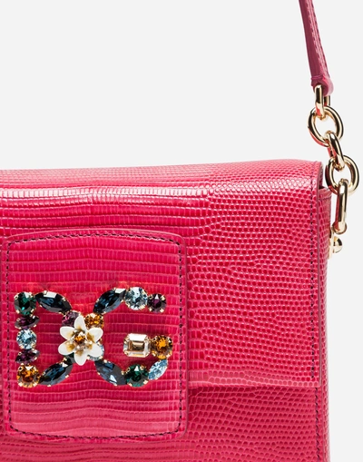 Shop Dolce & Gabbana Dg Millennials Bag In Leather In Shocking Pink