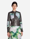 DOLCE & GABBANA PRINTED LEATHER JACKET,F9929ZFUL7LV0766