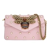 Gucci Mini Broadway Leather Shoulder Bag In Sugar Pink