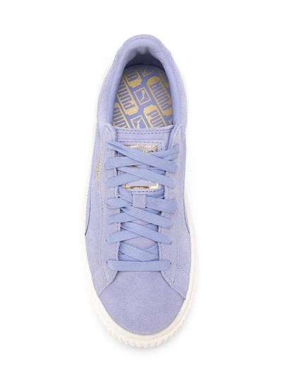 Shop Puma Platform Sneakers In Blue