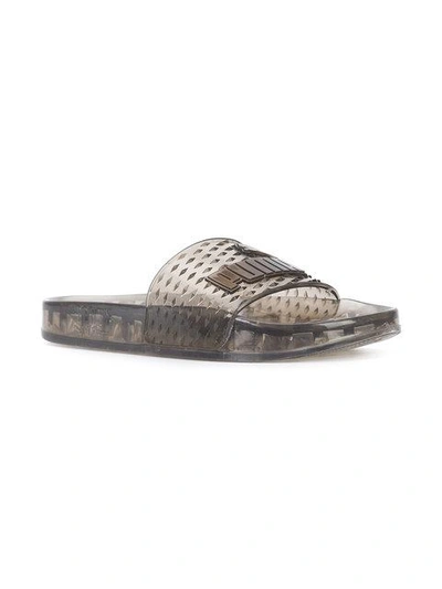Fenty X Puma Fenty By Puma Jelly Slides In Black,gray In Black