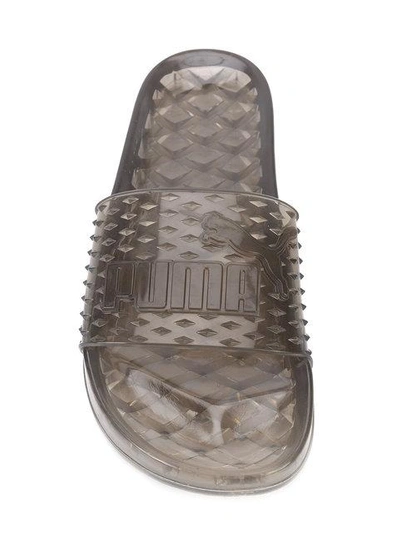 Fenty X Puma Fenty By Puma Jelly Slides In Black,gray In Black