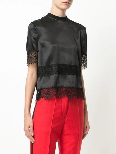 Shop Givenchy Lace Embroidered Blouse