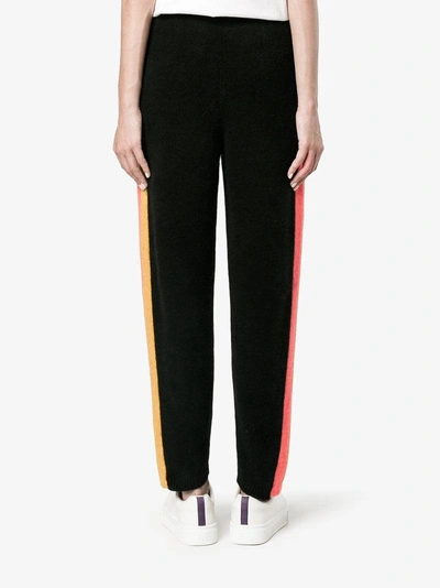 Shop The Elder Statesman Cashmere Tapered Jogging Trousers In Black