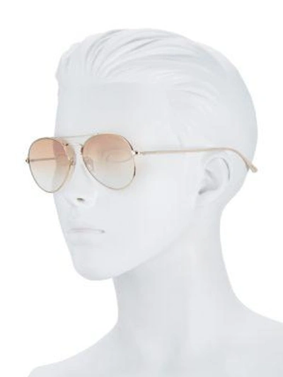 Shop Tom Ford Ace 55mm Aviator Sunglasses In Gold