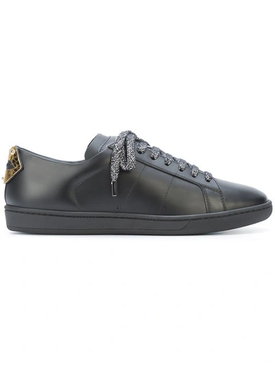 Saint Laurent Signature Court Classic Sl/06 Lips Sneakers In Black