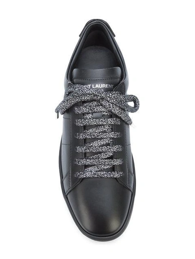 Shop Saint Laurent Signature Court Classic Sl/06 Lips Sneakers In Black