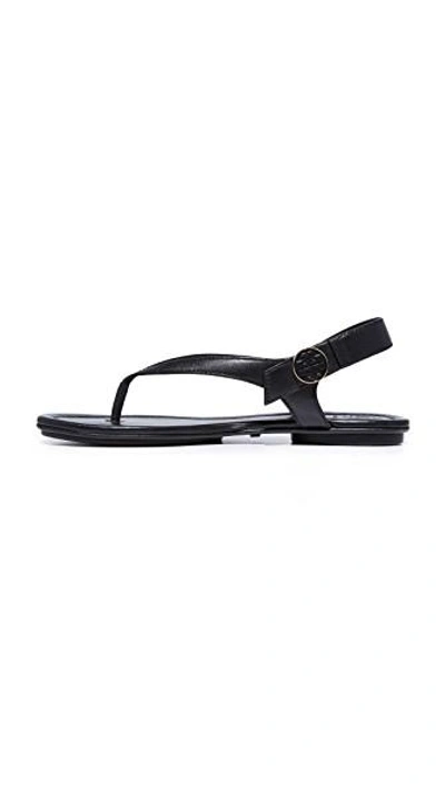 Shop Tory Burch Minnie Travel Sandals In Black