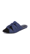 JAGGAR STATUE DENIM FLATS