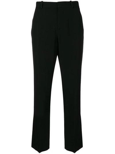 ankle length tailored trousers